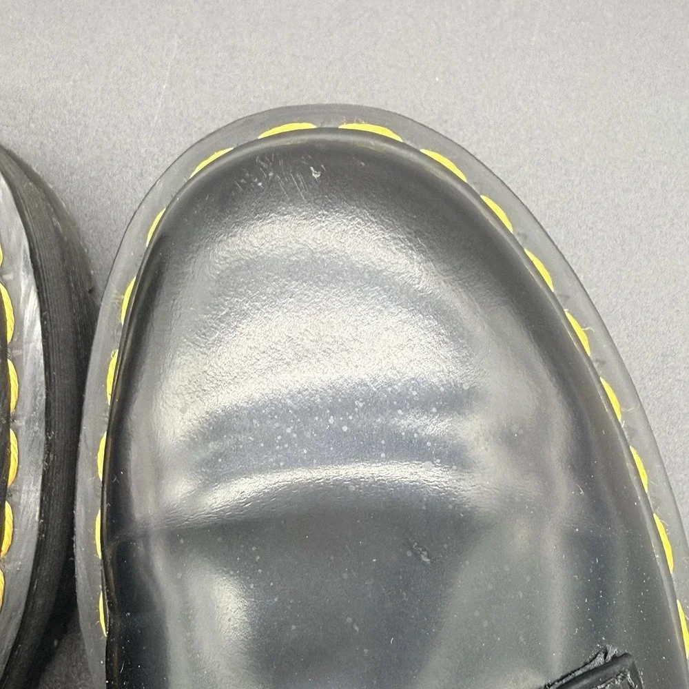 Dr Martens 1461 QUAD Black Leather Platform Shoes Size 6 Women's/5 Men's/EU 37